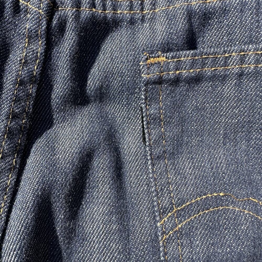 Vintage 1974‎ Levi 646 Jeans 32 x 29.5 Big E Denim 646-1918 Dark Wash - Picture 10 of 14